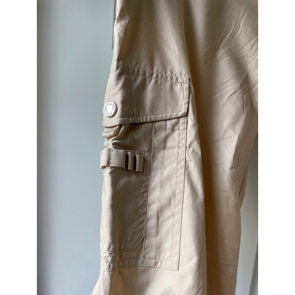 Y2K Ralph Lauren Golf Tan Khaki Cargo Capri Pants Adjustable Drawstring Cuffs - Picture 9 of 10